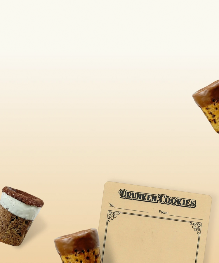 FREE GIFT NOTE & COOKIE SHOT WITH EVERY PURCHASE